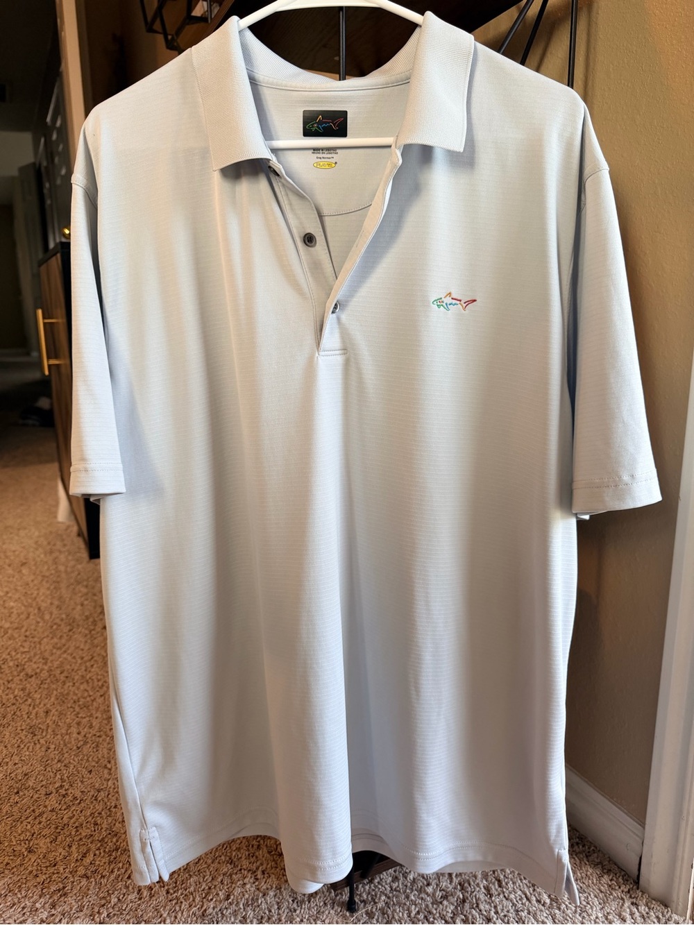 Light Blue/Gray Men’s Polo Shirt - Greg Norman Collection